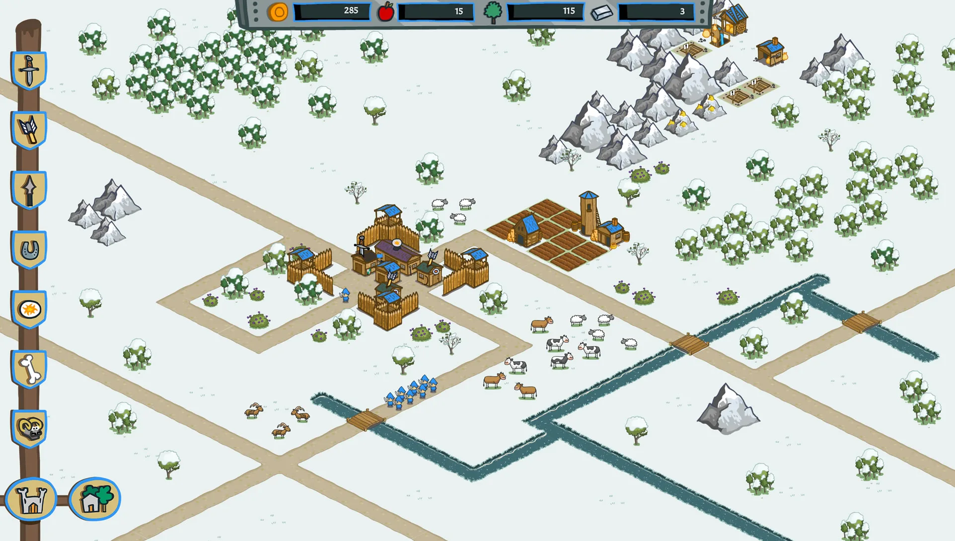 winter environment tiles